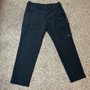 Jordan Sport Golf Cargo Pants Men's 34x30 Black Slim Fit Water Repellent